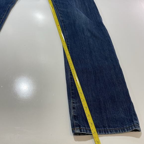 John Varvatos USA Men’s Blue Jeans Button Fly Straight Denim USA Logo Sz 34x31 - Picture 4 of 9